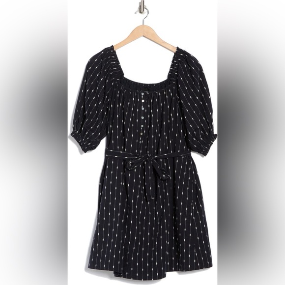 MOTHER The Run Wild Dot Line Cotton Dress - Picture 3 of 7